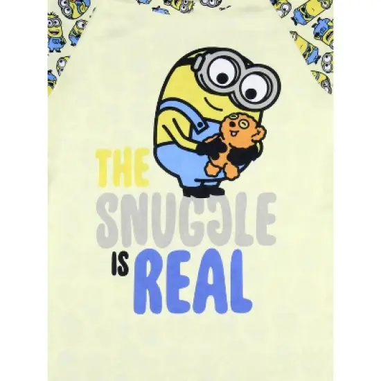 Despicable Me Toddler Girls' Minions Snuggle Sleep Pajama Dress Nightgown Off-White image {1}