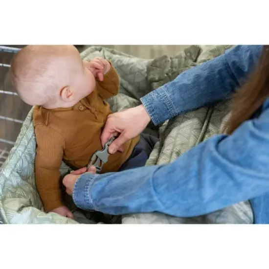 Boppy Shopping Cart Cover - Happy Green Leaf image {6}