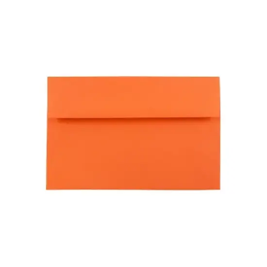 JAM Paper A8 Colored Invitation Envelopes 5.5 x 8.125 Orange Recycled 25/Pack (95740) image {2}