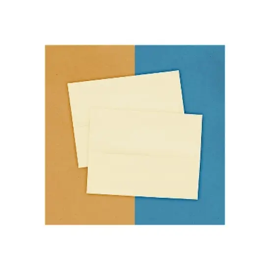 JAM Paper A2 Strathmore Invitation Envelopes 4.375 x 5.75 Ivory Wove 900919415 image {2}