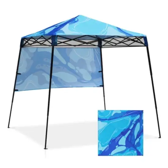 EAGLE PEAK 8x8ft Pop Up Canopy with Sidewall, 8x8 Base 6x6 Top image {11}