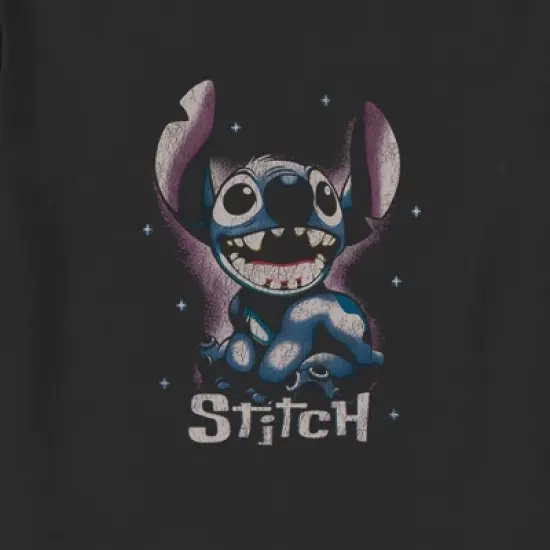 Toddler's Lilo & Stitch Distressed Airbrushed Stitch Portrait T-Shirt image {1}