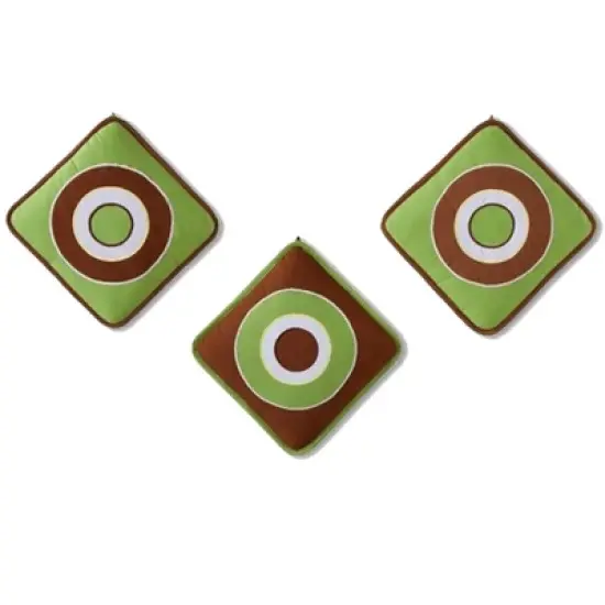 Bacati - Mod Dots Stripes Green Yellow Beige Brown 10 pc Crib Bedding Set with 2 Crib Fitted Sheets image {6}