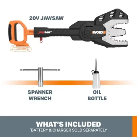 Worx WG320.9 20V Power Share JawSaw 6" Cordless Chainsaw (TOOL ONLY) image {5}