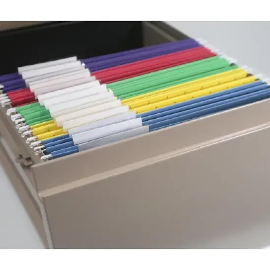Smead Hanging File Folder with Tab, 1/3-Cut Adjustable Tab, Letter Size, 25 per Box image {5}