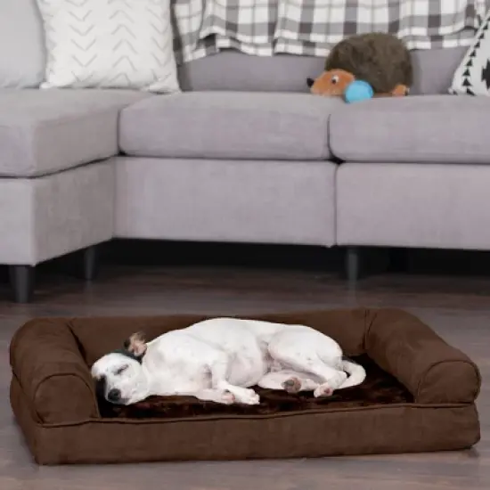 FurHaven Plush & Suede Full Support Sofa Dog Bed image {2}