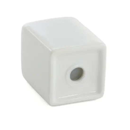 Gibson Our Table Simply White Porcelain 2.25 Inch Square Salt and Pepper Shakers image {1}