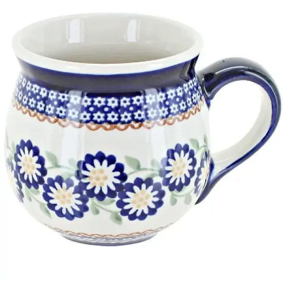 Blue Rose Polish Pottery K090  Manufaktura Bubble Mug image {13}