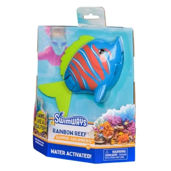 Swimways Rainbow Reef Fish, Guppie Goldberg: Dive Toy for Kids, Ages 5+ image {8}
