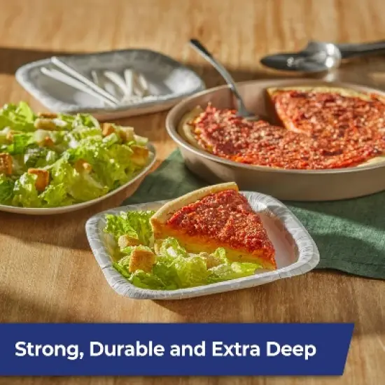 Hefty Extra Deep Square Disposable Plates 8.5" - 40ct image {1}