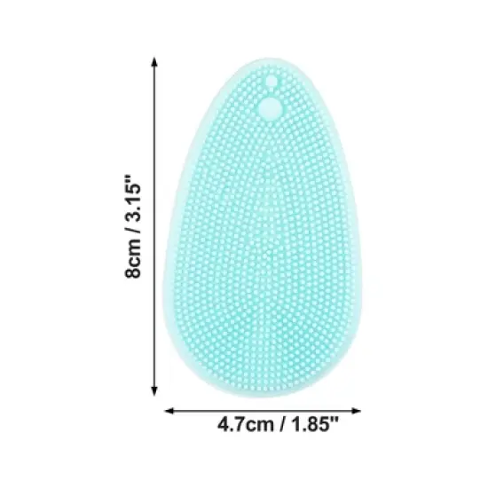 Unique Bargains Soft Plastic Silicone Cleansing Brush Set 3 Pcs image {1}