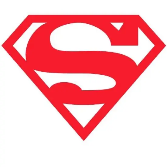 Superman Superboy Logo Men's Black Big & Tall T-shirt image {1}