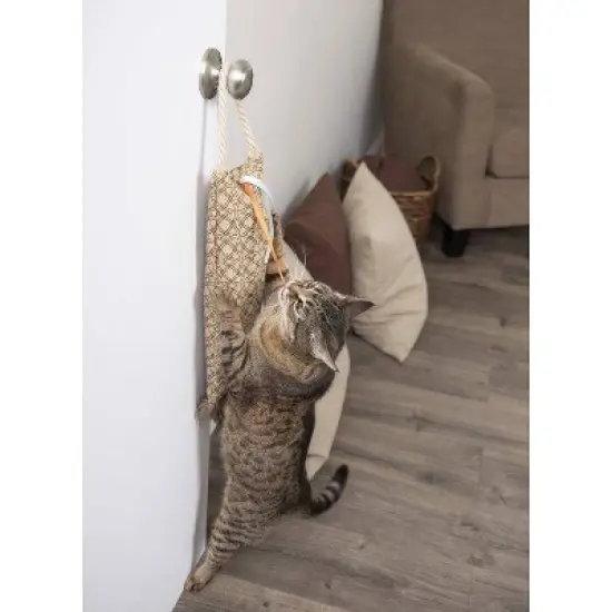 Petlinks Claw Kicker Hanging Scratch Pillow with Crinkle Cat Toy image {5}
