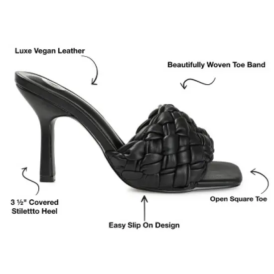 Journee Collection Womens Raquelah Open Toe High Stiletto Pumps image {7}