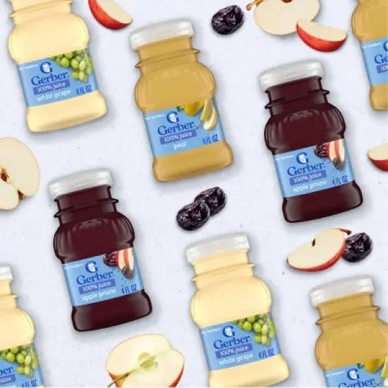Gerber Toddler Apple Prune Juice - 4ct/16 fl oz image {5}
