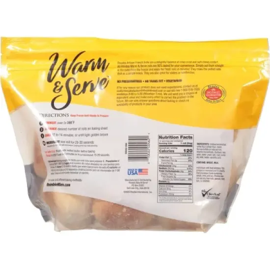 Rhodes Frozen Artisan French Rolls - 22.8oz/12ct image {2}