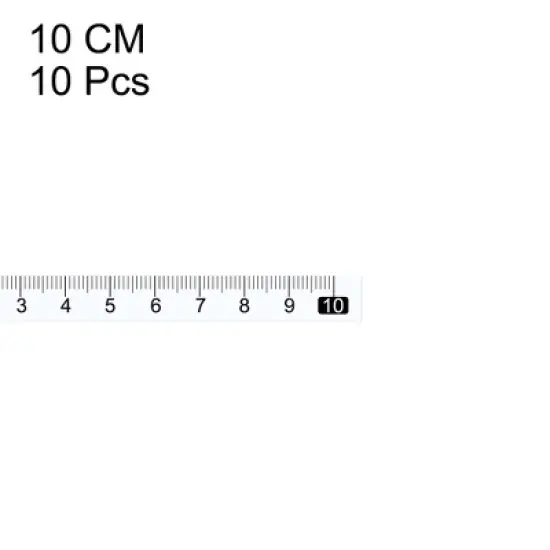 Unique Bargains Metric Self-Adhesive Peel and Stick Waterproof Measuring Tape 10 Pcs image {2}