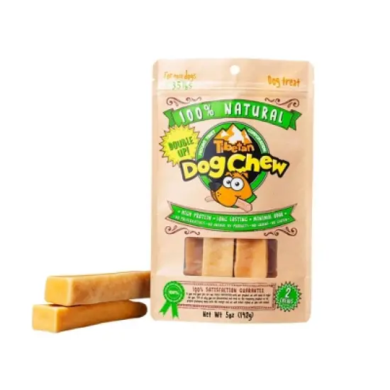 Tibetan Dog Chew Yak Cheese Dog Chew - Medium 2 Sticks image {11}