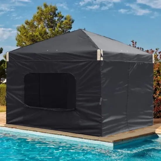 Aoodor Pop Up Canopy Tent with Removable Mesh Window Sidewalls, Portable Instant Shade Canopy with Roller Bag image {2}