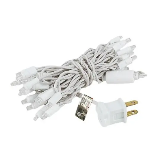 Novelty Lights 35 light LED Christmas Craft Mini Light Set (White Wire) image {4}