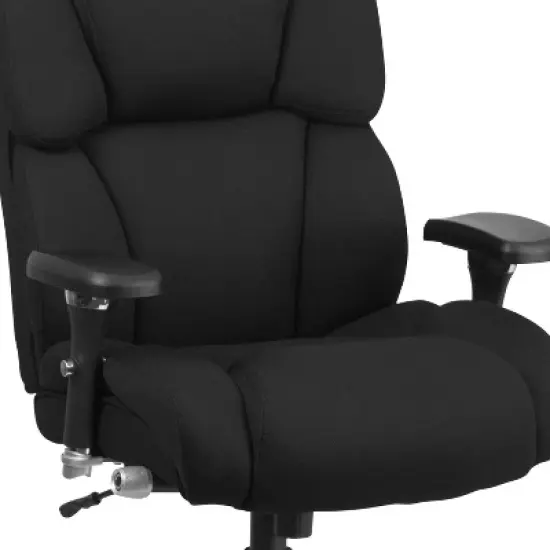Flash Furniture HERCULES Series 24/7 Intensive Use Big & Tall 400 lb. Rated Executive Swivel Ergonomic Office Chair with Lumbar Knob and Tufted Headrest & Back image {4}