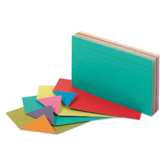 Oxford Extreme Index Cards 3 x 5 Vivid Assorted 100/Pack 04736 image {3}