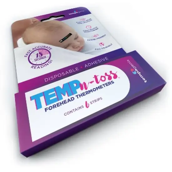 Tempagenix Temp-N-Toss Disposable Forehead Thermometer Strips - 6ct image {3}
