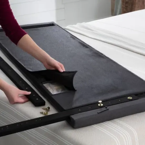 Jane Adjustable Velvet Upholstered Headboard - Brookside Home image {3}