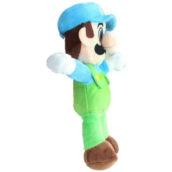 Chucks Toys Super Mario 8.5 Inch Character Plush | Ice Luigi image {1}