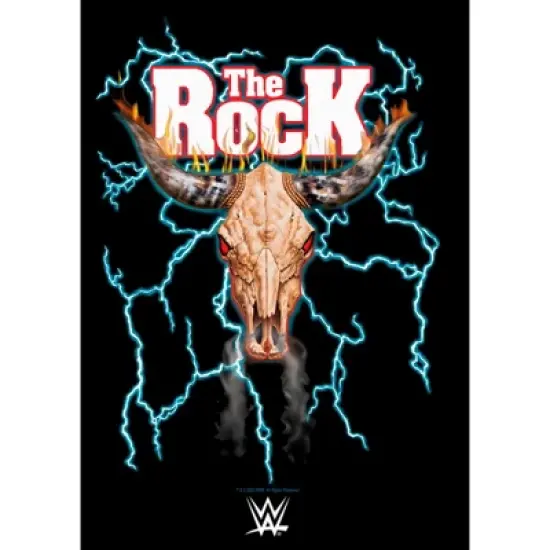 Women's WWE The Rock Electric Bull Logo T-Shirt image {1}