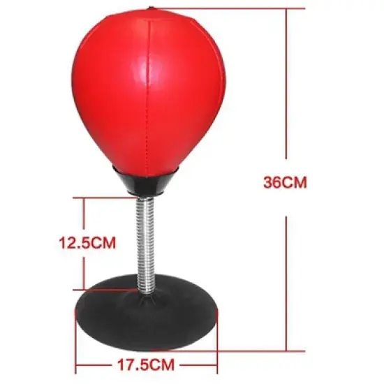 Link Mini Punching Bag With Stand, Freestanding, Heavy Duty Stress Relief, Stress Buster Desktop Punching Bag with Suction Cup, For Kids, Adults image {3}
