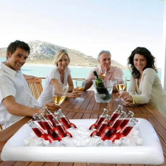 Inflatable Serving Bar Ice Buffet Food Tray, Large Drink Holder Cooler for Indoor/Outdoor BBQ, Picnic, Party Supplies by 4E's Novelty image {1}