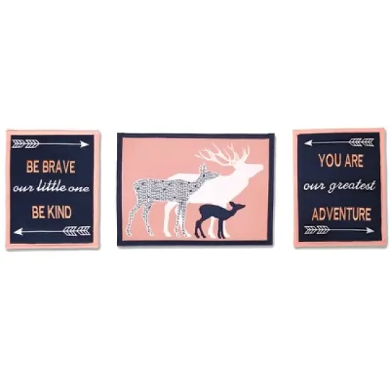 Bacati - Olivia Coral Navy 10 pc Girls Crib Bedding Set with 2 Crib Fitted Sheets image {8}