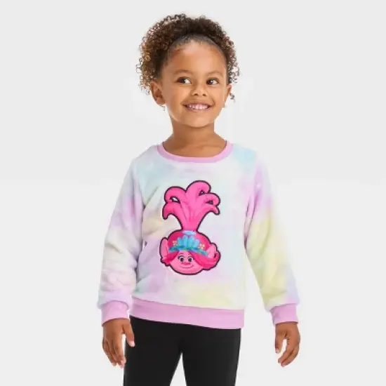 Toddler Girls' Trolls Fleece Pullover Sweatshirt image {3}