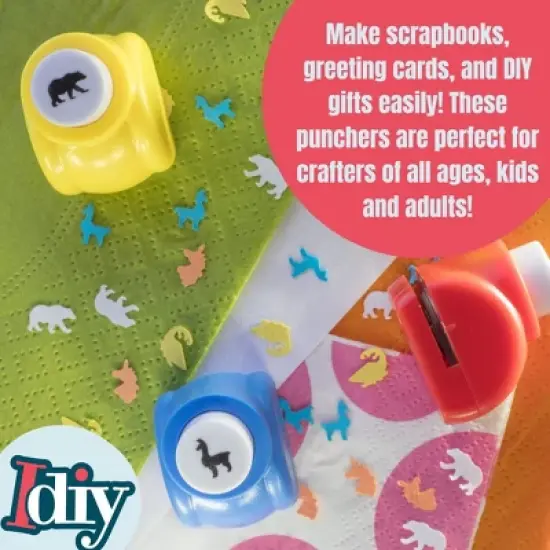 Scrapbook Paper Punch 26pc Mini Paper Hole Punchers w Case- All Different Crafting Designs Hole Punch for Cards, Scrapbooking, Arts & Crafts, Projects image {3}