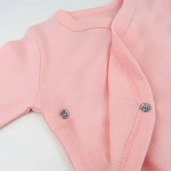 Honest Baby 3pk Side Snap Bodysuit - Pink image {2}