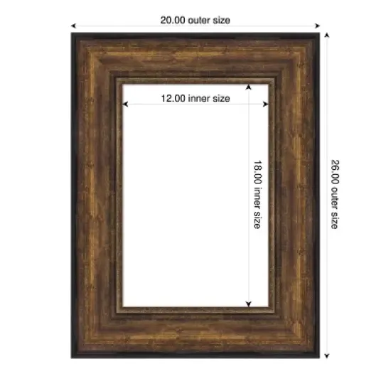 Amanti Art Ballroom Bronze Framed Dry Erase Magnetic Board image {4}