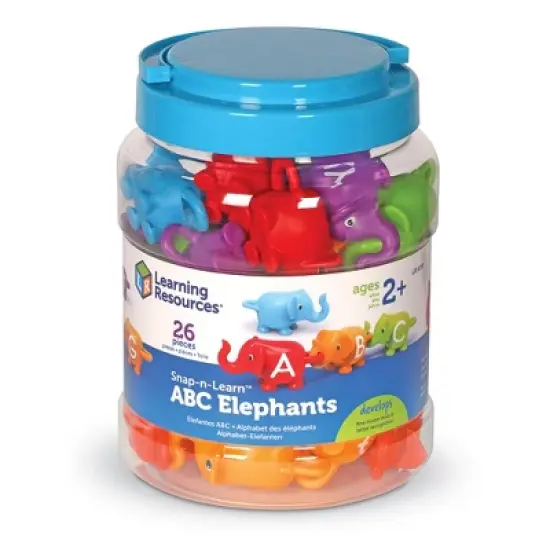 Learning Resources Snap-n-Learn ABC Elephants, Educational Toys, Alphabet Elephant Toy, Ages 2+ image {2}