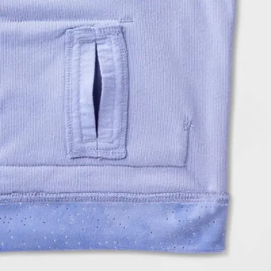 Toddler Girls' 2pc Adaptive Sparkle Velour Set - Cat & Jack&trade; Periwinkle image {2}