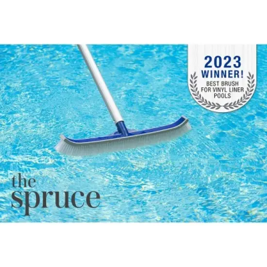 Poolmaster Classic 18'' Vinyl Liner Swimming Pool Brush with Bumper image {9}