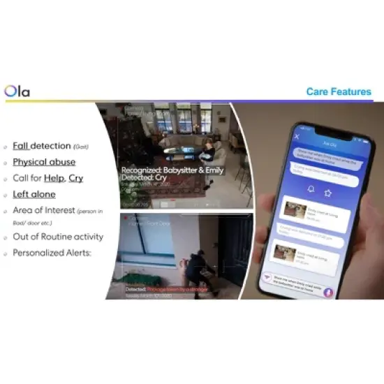 Ask OLA! 2 Way Voice Command Smart Security Camera 10 Pack image {3}