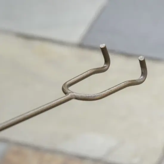 Outsunny 30" Outdoor Fire Pit Grill, Portable Steel Wood Burning Bowl, Cooking Grate, Poker, Spark Screen Lid for Patio, Camping, Bronze Colored image {5}