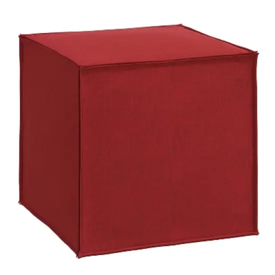 Custom Upholstered Square Ottoman with French Seams - Skyline Furniture image {1}