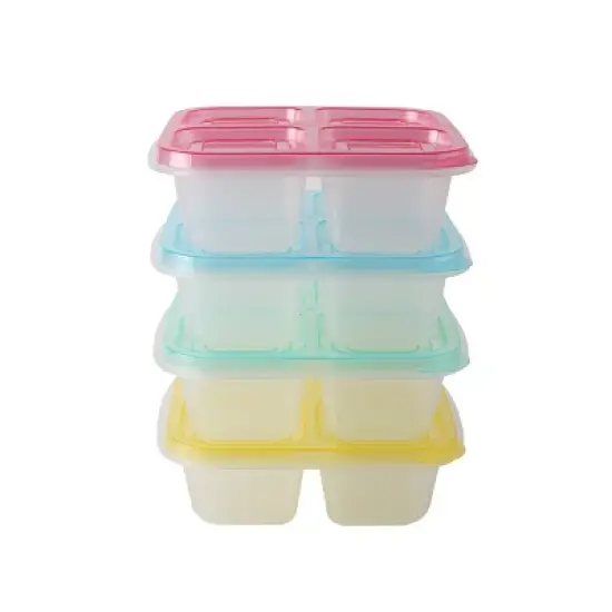 Cook With Color 16pc 4 Compartment Portion Containers image {6}