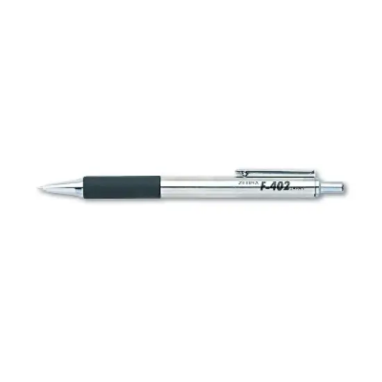 Zebra F-402 Ballpoint Retractable Pen Black Ink Fine 29210 image {2}