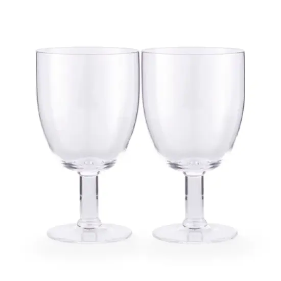 Spode Kit Kemp 11.8oz Wineglasses, Set of 2, Soda Lime Glass, Dishwasher Safe, For Tea, Liquor, Juice, Cocktail, Whiskey image {4}