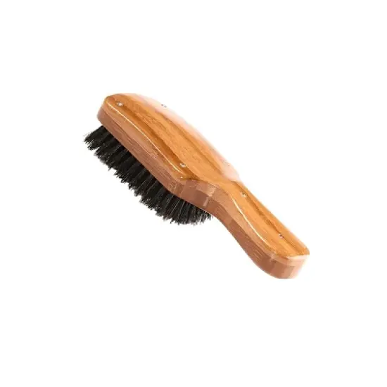 Bass Brushes Men's Hair Brush Wave Brush with 100% Pure Premium Natural Boar Bristle FIRM Pure Bamboo Handle Classic Club/Wave Style image {3}