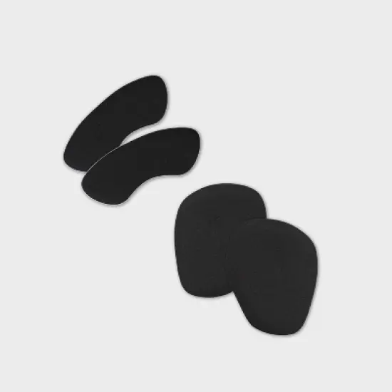 Fab Feet Women's by Foot Petals Fit Essentials Shoe Cushions - Black: Foam, Blister Relief image {1}
