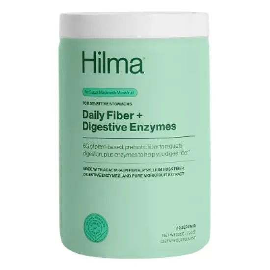 Hilma Daily Fiber + Digestive Enzymes Powder - 7.94oz image {9}