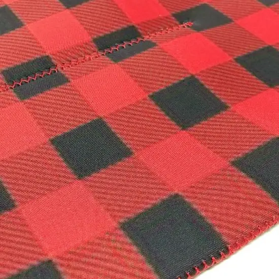Wrapables Insulated Neoprene Wine Tote, Two Bottles, Red Checkered image {3}